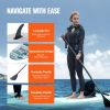 VEVOR Inflatable Stand Up Paddle Board, 10' x 33" x 6" Wide SUP Paddleboard with Removable Kayak Seat, Board Accessories, Pump, Paddle, Fin, Backpack