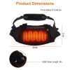 Electric Heated Hand Muff Hand Warmer Pouch Heated Waist Pouch for Winter with 3 Heating Levels Indoor Outdoor Machine Washable