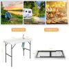 Folding Cleaning Sink Faucet Cutting Camping Table with Sprayer