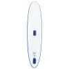 Inflatable Stand Up Paddleboard with Sail Set Blue and White