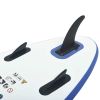 Inflatable Stand Up Paddleboard Set Blue and White