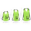 Dry Bag with Zipper Green 4 gal PVC