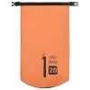 Dry Bag with Zipper Orange 5.3 gal PVC