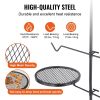 VEVOR Swivel Campfire Grill, Fire Pit Grill Grate over Fire Pits, Heavy Duty Steel Grill Grates, 360° Adjustable Open Fire Outdoor Cooking Equipment,