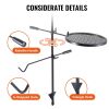 VEVOR Swivel Campfire Grill, Fire Pit Grill Grate over Fire Pits, Heavy Duty Steel Grill Grates, 360° Adjustable Open Fire Outdoor Cooking Equipment,