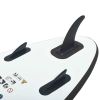 Inflatable Stand Up Paddle Board Set Black and White