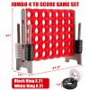 3.5 Feet Tall Jumbo 4 to Score Giant Game Set with 42 Jumbo Rings