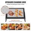 VEVOR Folding Campfire Grill, Heavy Duty Steel Mesh Grate, 18" Portable Camping Grates Over Fire Pit, Camp Fire Cooking Equipment with Legs Carrying B