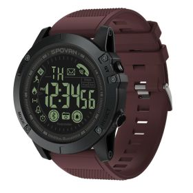 Bluetooth Smart Watch Sports Reminder Step Waterproof Outdoor Leisure (Color: Red)