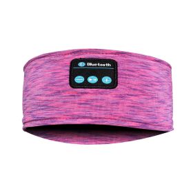 Wireless Eye Mask, Bluetooth Headset, Hands-free Call Running Headscarf (Color: Rose Red)