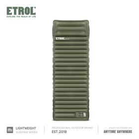 Camping Sleeping Pad; Inflatable Sleeping Mat With Pillows; Waterproof Lightweight Mattress; Folding Bed Cushion For Backpack Travel Hiking Camping Wi (Color: Olive Green)