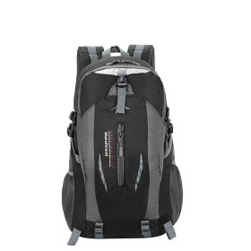 36L Outdoor Backpack Waterproof Daypack Travel Knapsack (Color: Black)