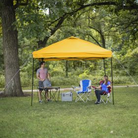 10' x 10' Navy Instant Outdoor Canopy (Material: polyester, Color: Yellow)