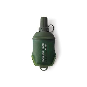 TPU Foldable Running Hydration Flask, Soft Water Bottle (Color: Green, size: 500ml)